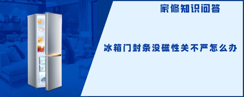 冰箱门封条没磁性关不严怎么办