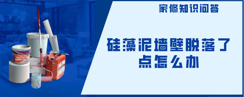 硅藻泥墙壁脱落了点怎么办 硅藻泥墙壁脱落了点怎么办