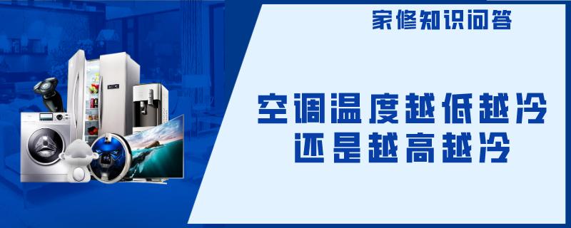 空调温度越低越冷还是越高越冷